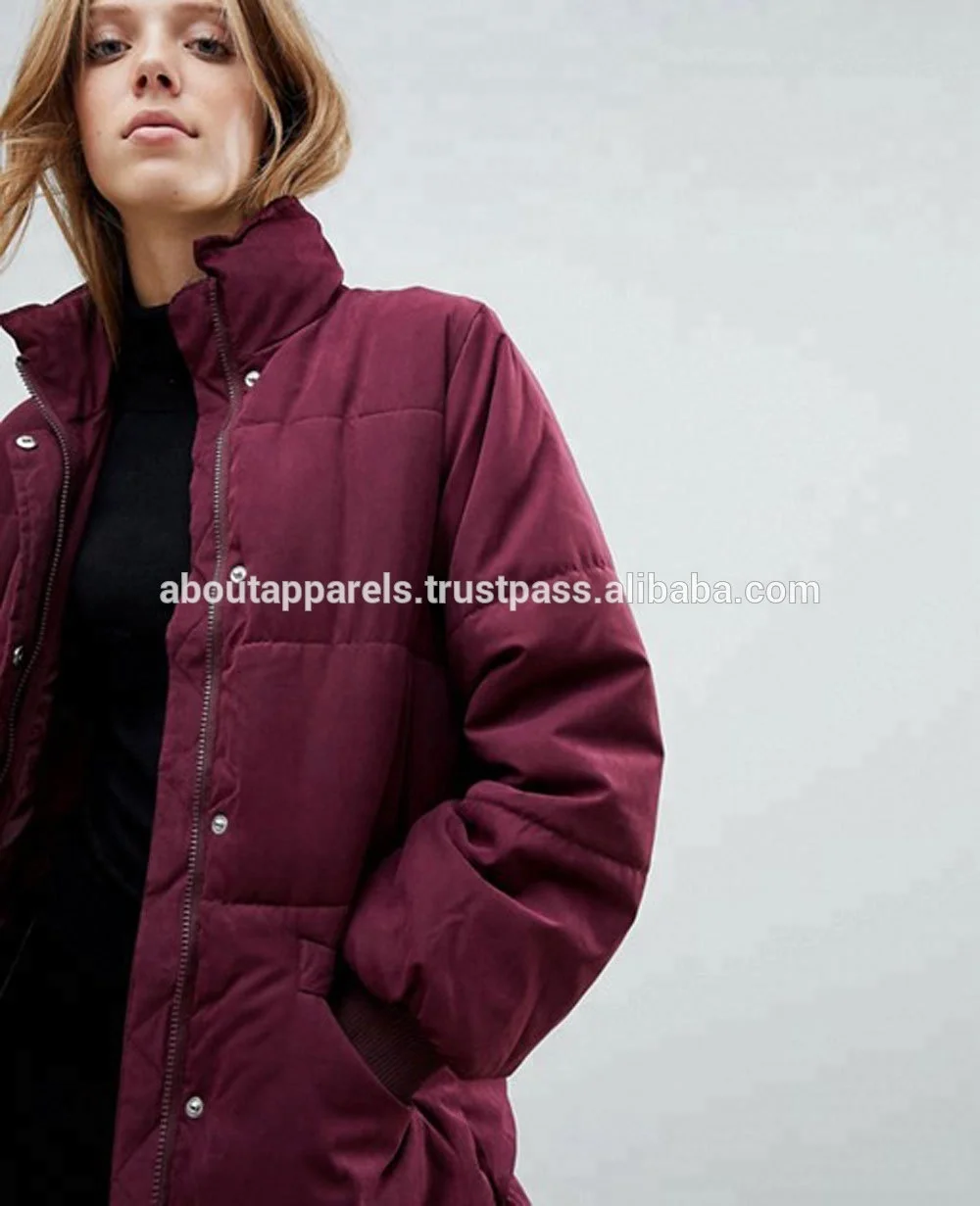 ODM Women Quilted Down Puffer Parka Hooded Outwear Outfit Long Coat Winter Quilted & Padded Puffer Jackets