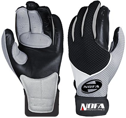 Sports MLB Batting Gloves - Powerstrap Batting Gloves Pair - Baseball + Softball Gloves - Adult