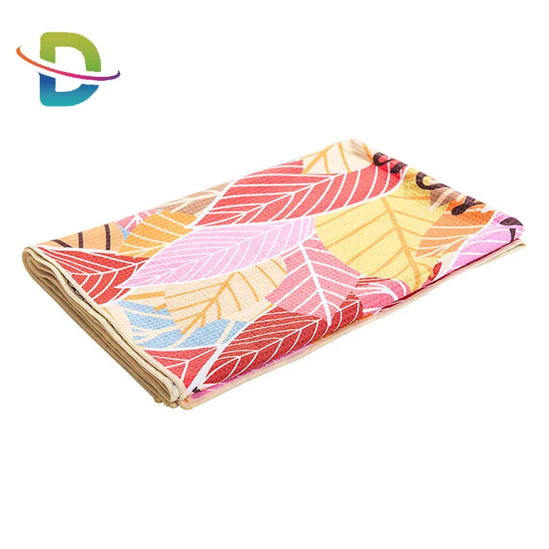 sand free waffle weave beach towel custom large size sublimation printing 100% polyester microfiber beach towel