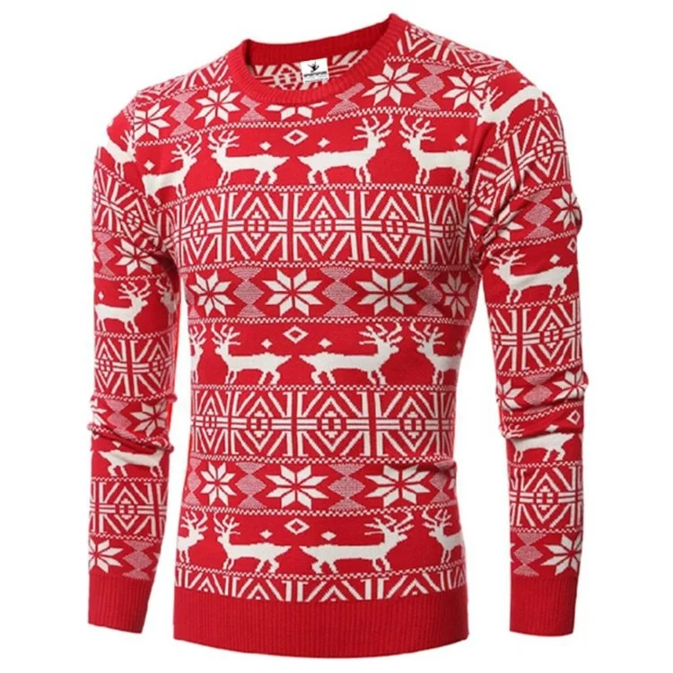 
Winter warm pullover knitted xxxxl christmas jumpers 