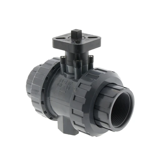 COVNA AC220V 4-20mA Intelligent Type Electric UPVC Ball Valve PVC Ball Valve Electric Actuator UPVC Double Union Ball Valve