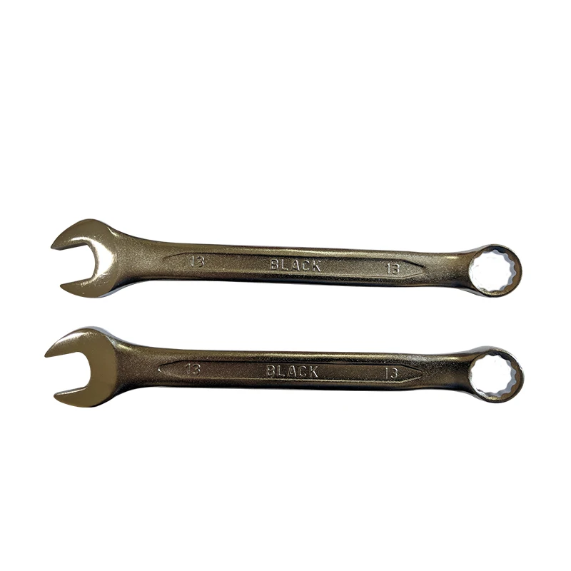 13mm Full Polished Combination Wrench Spanner Set Hand-Power Carbon Steel with Plastic Material Box Packaging