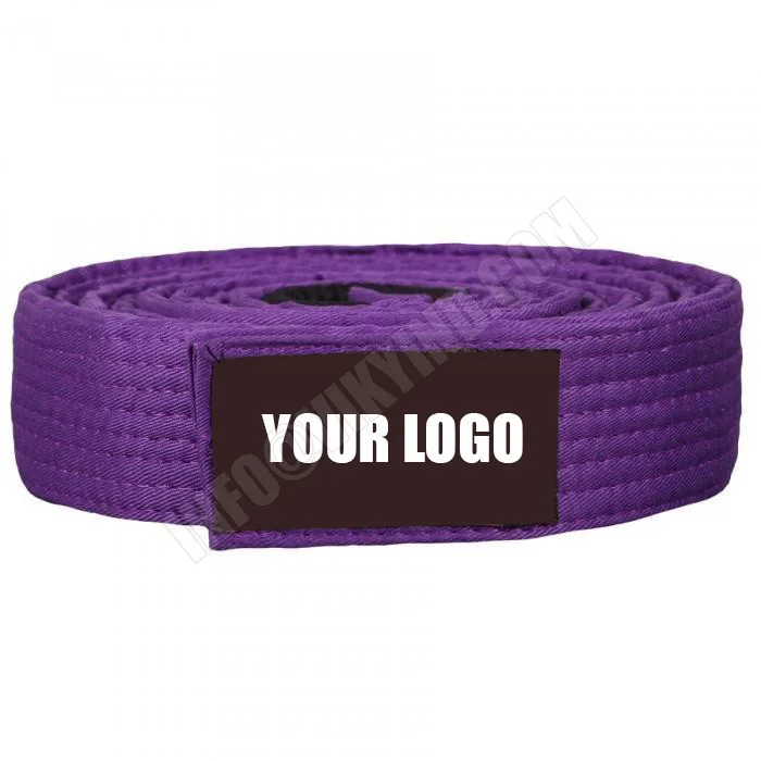 High quality 100% preshrunk fabric fashion bjj hemp belt BJJ Jiu Jitsu Kimono and belts