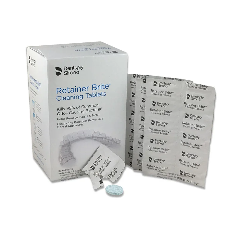 
Dentsply Retainer Brite 96 Tablets 3 Months Supply Teeth Oral care cleaning tablets Retainer Brite 