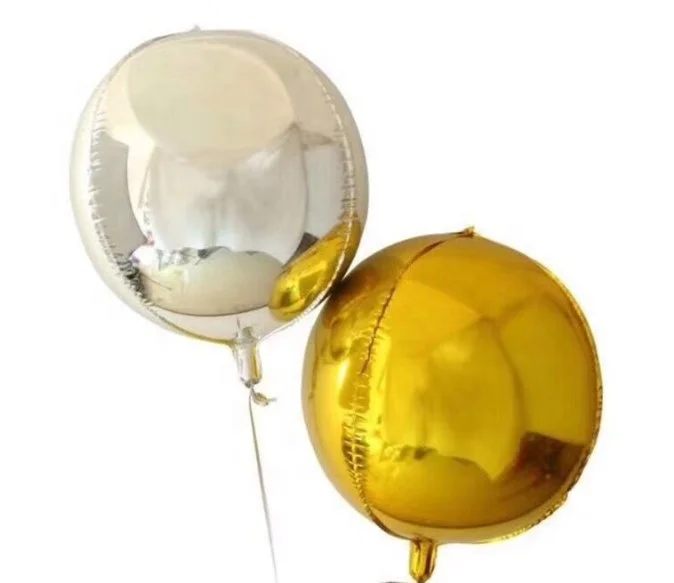 China supplier colorful party decorations 1 18 inch 24inch 32inch round foil balloon 4D balloon