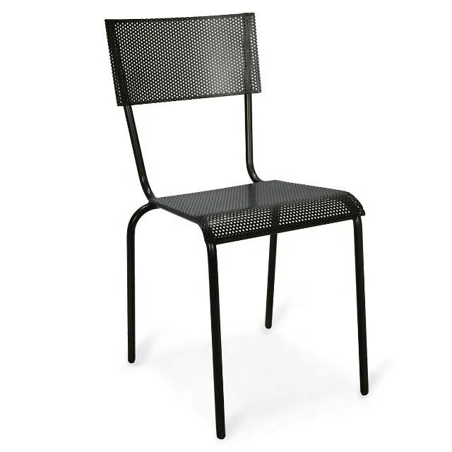 
Коммерческий дизайн красочный винтажный промышленный обеденный стул составной металлический ретро стул для бистро 