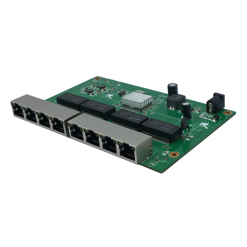  10/100/1000 Мбит/с 24 PoE pasivo Ethernet-коммутатор 8-портовый гигабитный коммутатор обратный питания через Ethernet возможна скорость