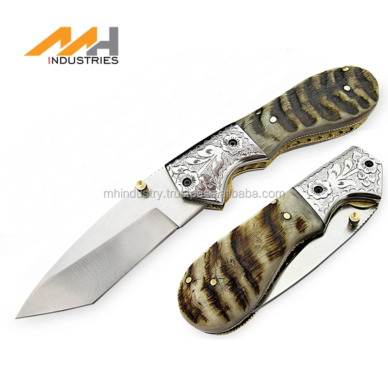 Складной нож ручной работы, Стальной Охотничий клинок из дамасской стали D2, без надписей, с замком Linner, с логотипом на заказ