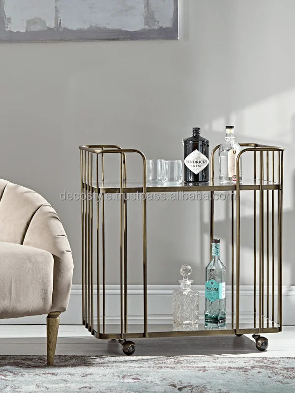 Zig Zag Gold bar trolley