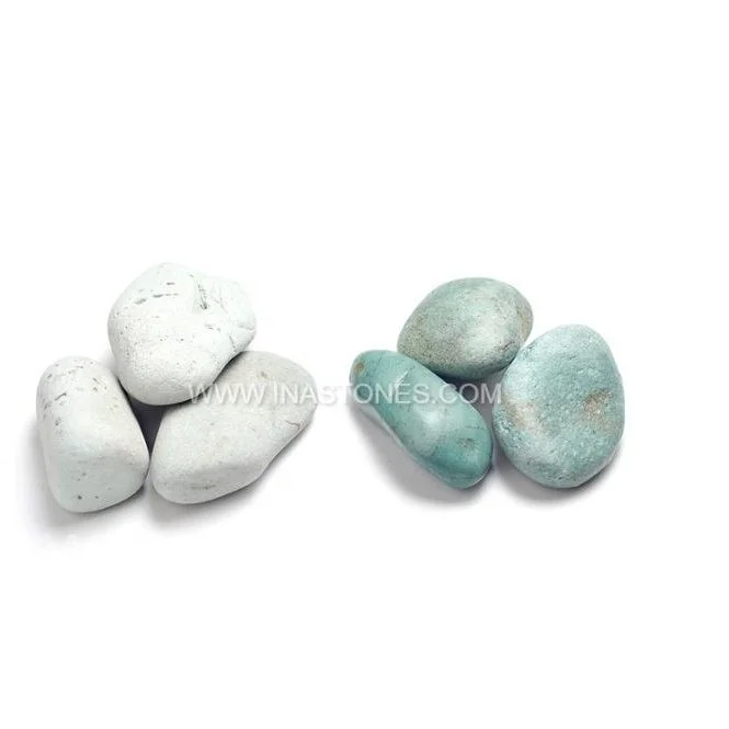 
Best Indonesia natural green pebble for aquarium 