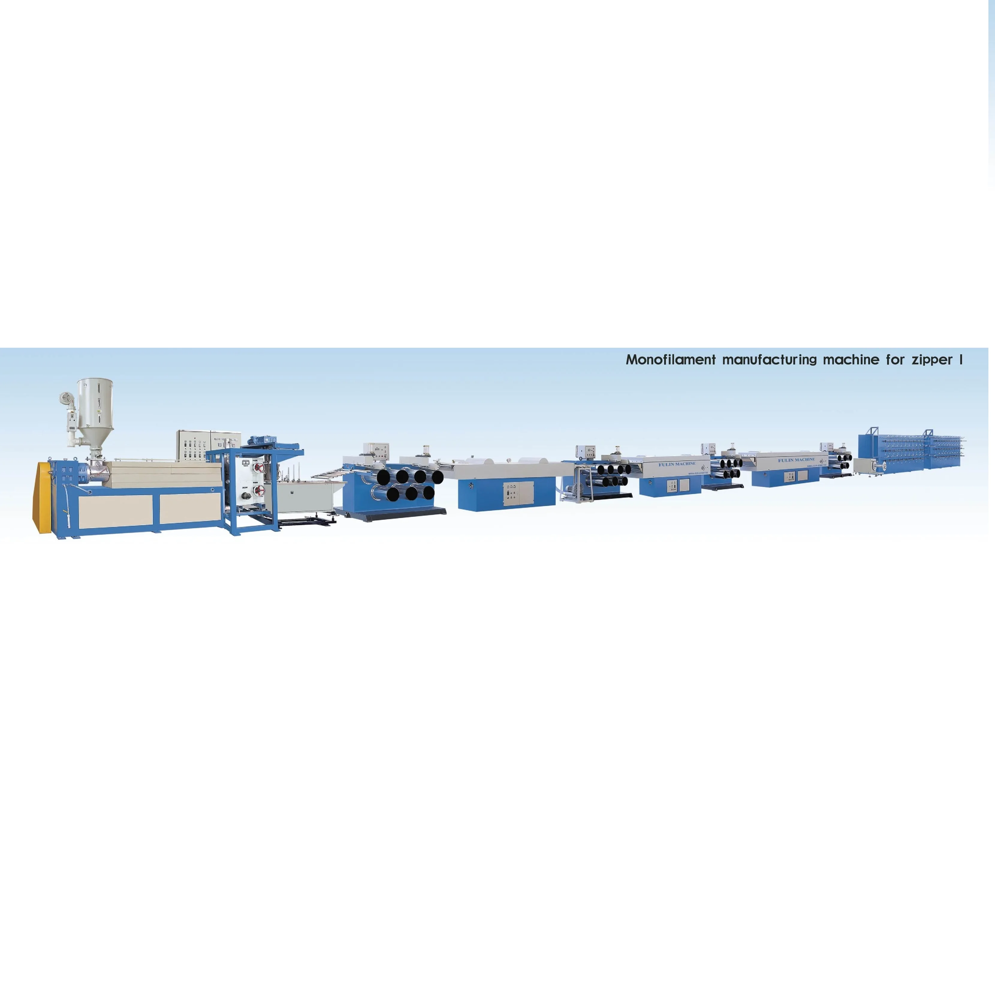 monofilament making line for zipper and for any fine yarn making
