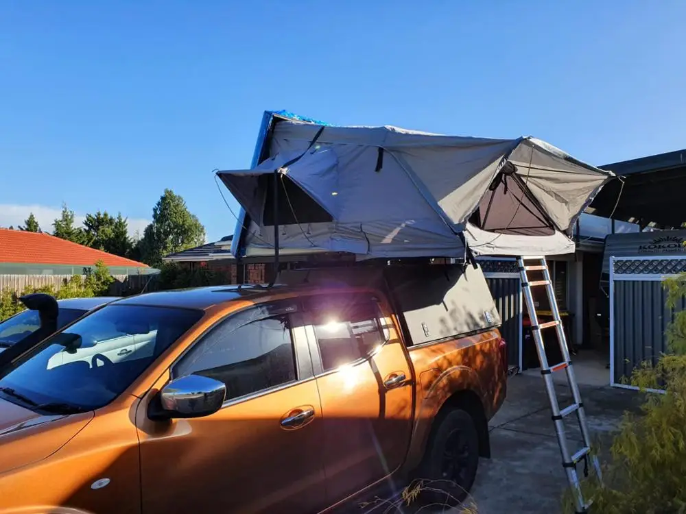 Hard shell roof top tent fit 3-4 person offroad 4WD wilding waterproof portable camping tents