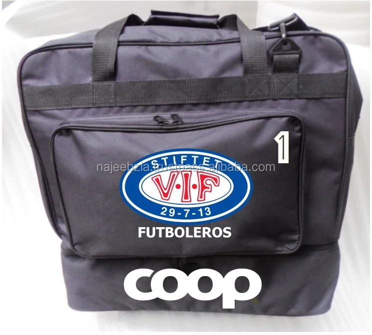 Soccer Sports bags  with team logo and players numbers