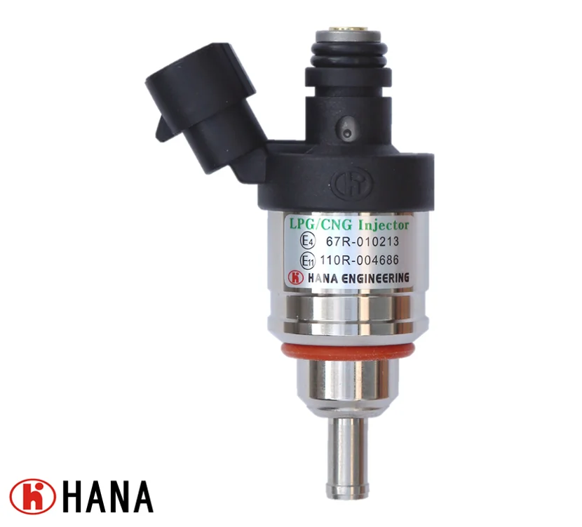 HANA GAS engine parts CNG/LPG rail type injector (3 cyl & 4 cyl)H2001(AMP 282104-1 connector)