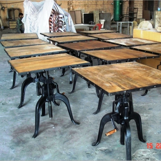 Industrial Bar Crank Table base,Crank Cafe Table Base