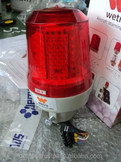 
Wetra aircraft warning lights with photocell and alarm outputs for the bridges confirmty ICAO FAA 