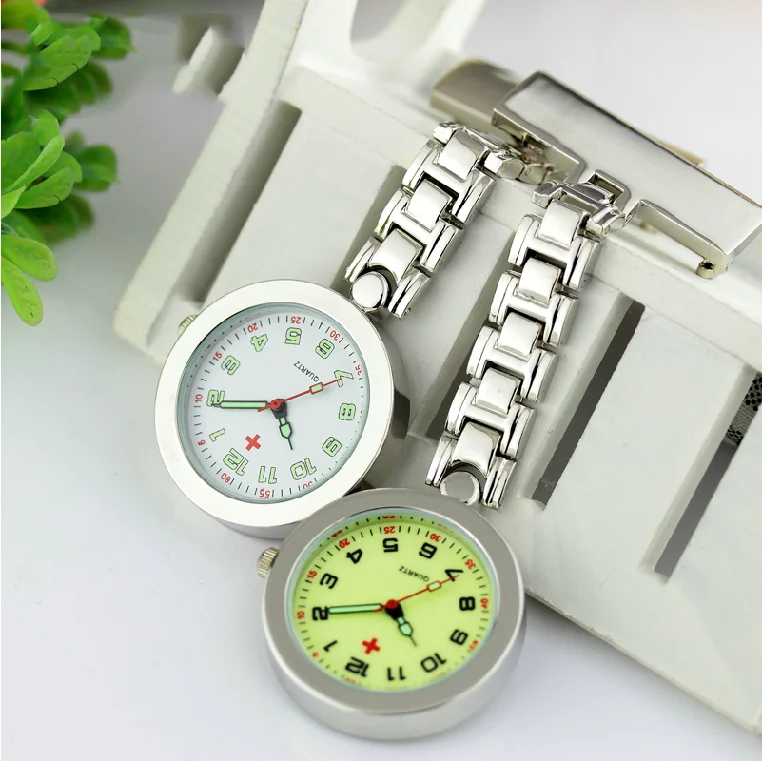 luminous dial nurse watch glow in the dark fob nurse watch