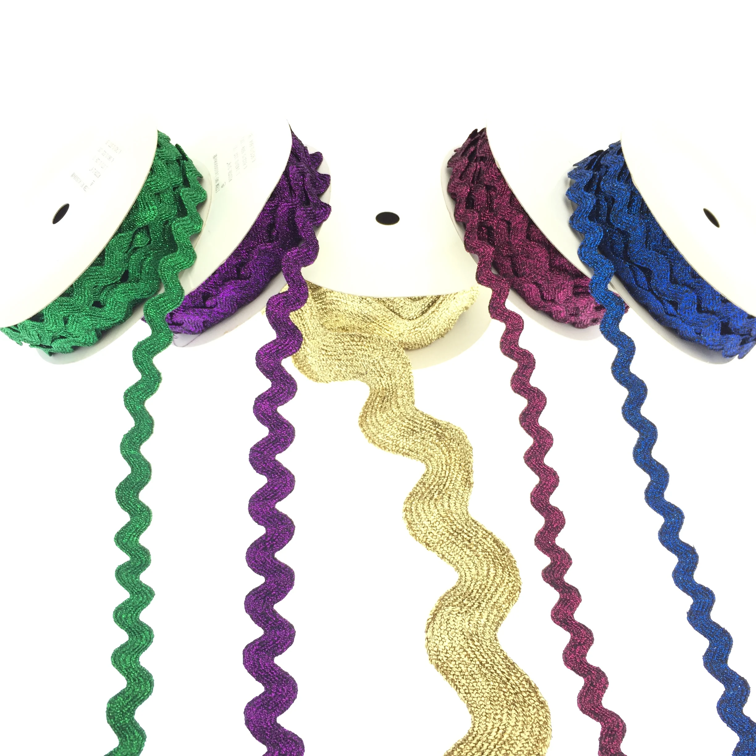 Complacent shinny metallic Ric-Rac ribbon ric rac lace ric rac trim for garment accessories decorative