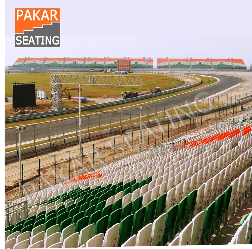 Race Stadium sports field temporary bleacher grandstand tribune stands outdoor