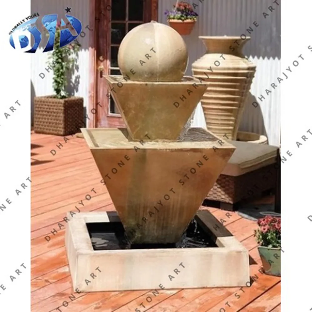 patio stone water fountains outdoor