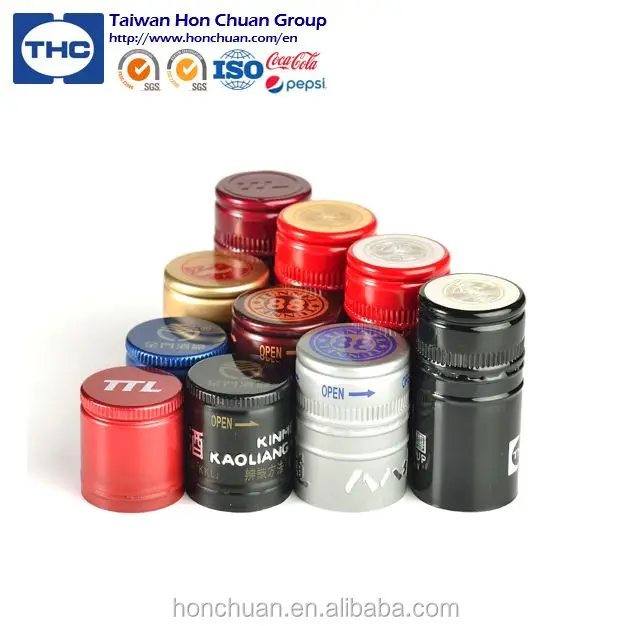 ROPP Aluminum cap for Wine, Hard Liquor, and glass bottle. 30x60mm, 31.5x44mm, 30x35mm