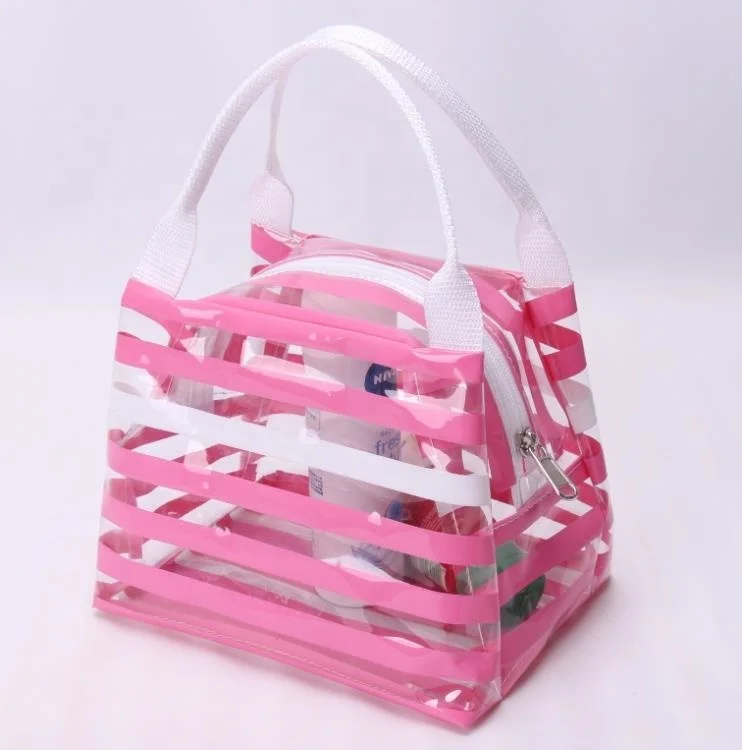 Fashionable PVC Plastic Beach Tote Bag Handbag