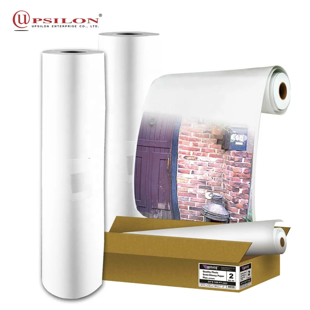 Roll Size RC Glossy Imacolor Photo Paper 24 Inch For 260 Gsm