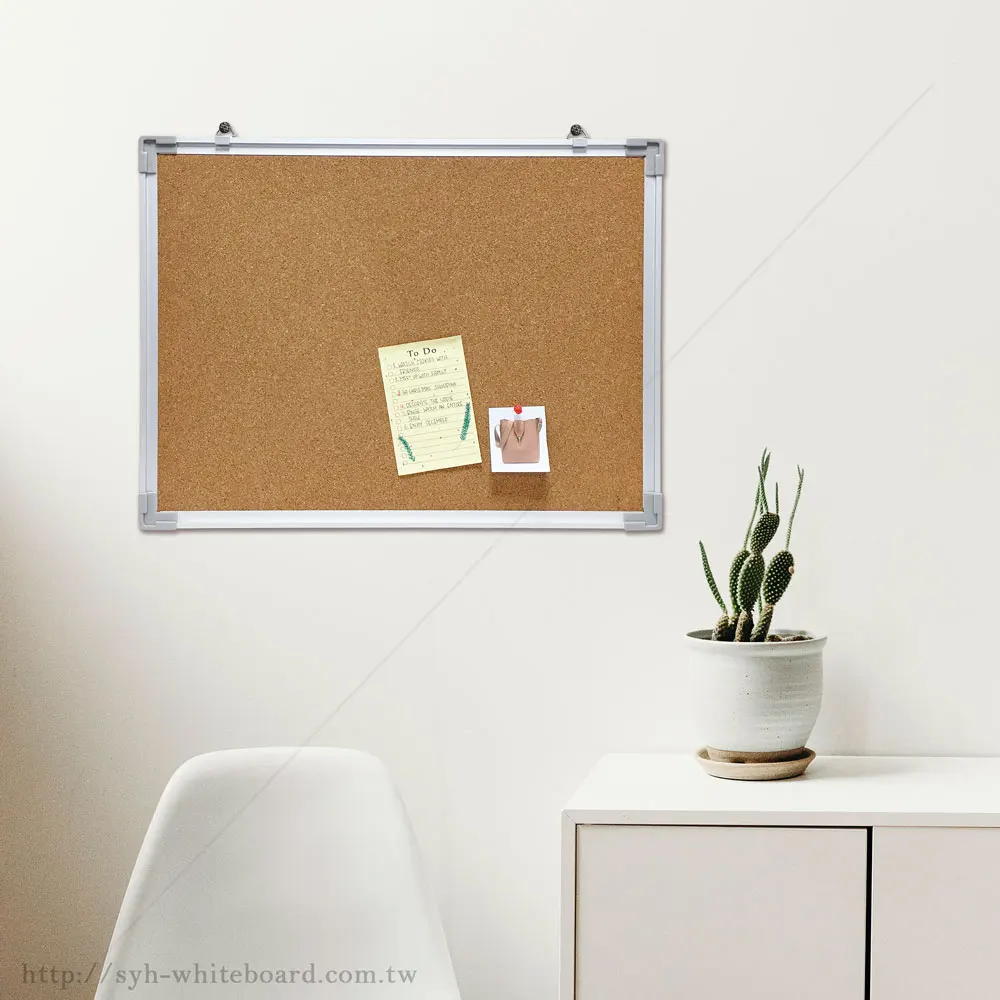 
School office customized aluminum frame pin bulletin cork board notice board 