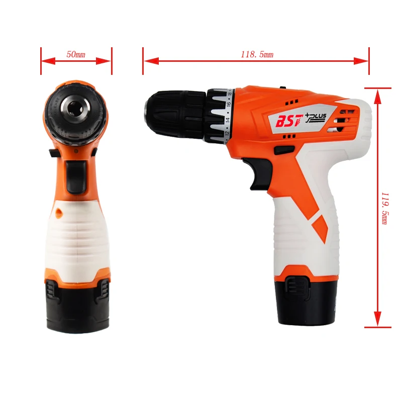 12V Lithium Battery 2 Speed Cordless Drill CE Certificate Mini Drill  Hand Tools Electric Drill Power Tools Screwdriver