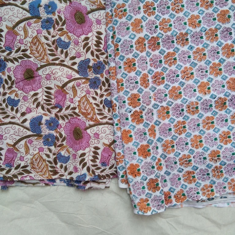 Ethical Hand Block Printed Cotton Women Clothing Dress Bohemian Style Long Sleeve Maxi Standard Sewing Casual Beach Wear Dress