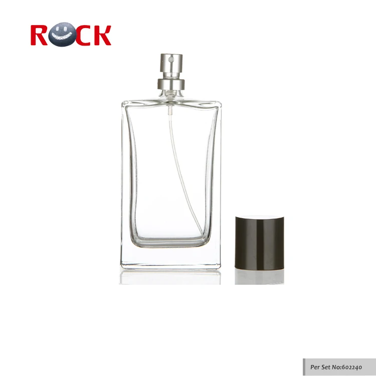 NEW Wholesale decorative perfume bottle square empty glass bottles