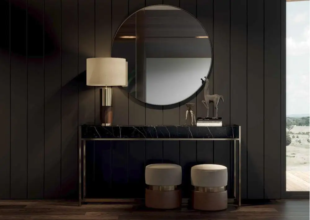 Luxury modern sahara marble console table