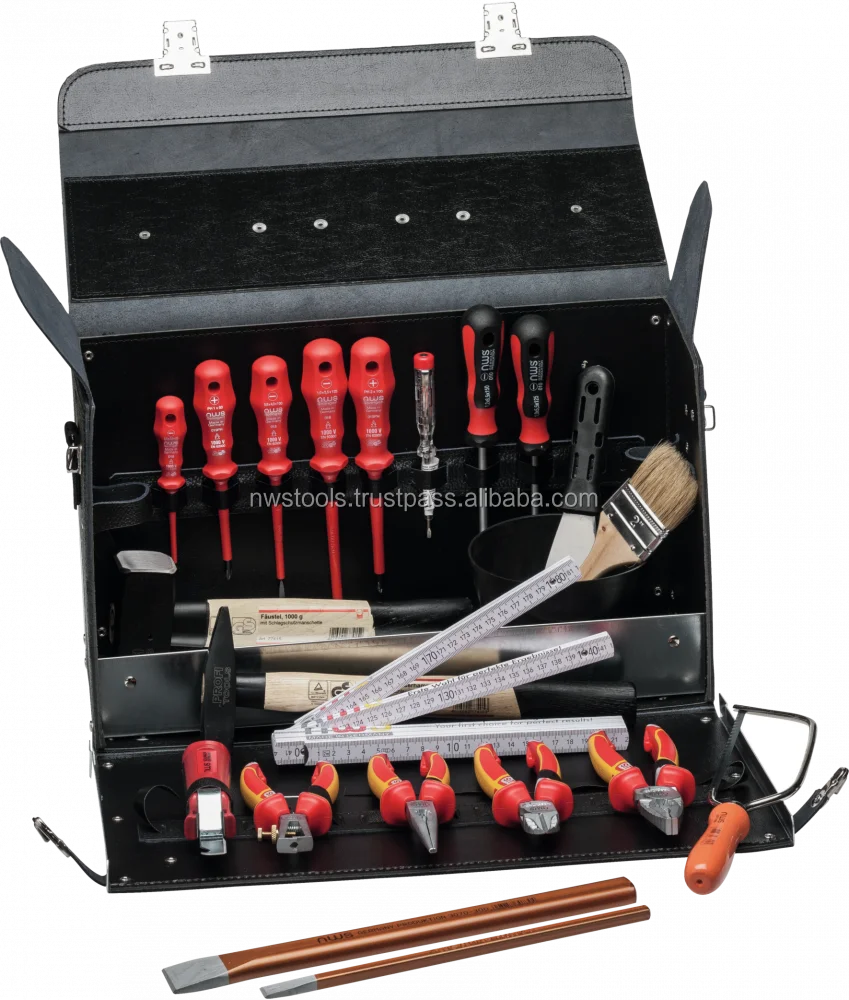 Apprentice Tool Bag Basic, 23 pcs. - Containing quality tools, partially insulated and tested according to DIN EN/IEC 60900