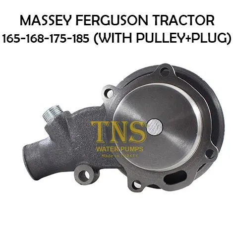 
WATER PUMP FOR MASSEY FERGUSON TRACTOR 165-168-175-185 (WITH PULLEY+ PLUG) 