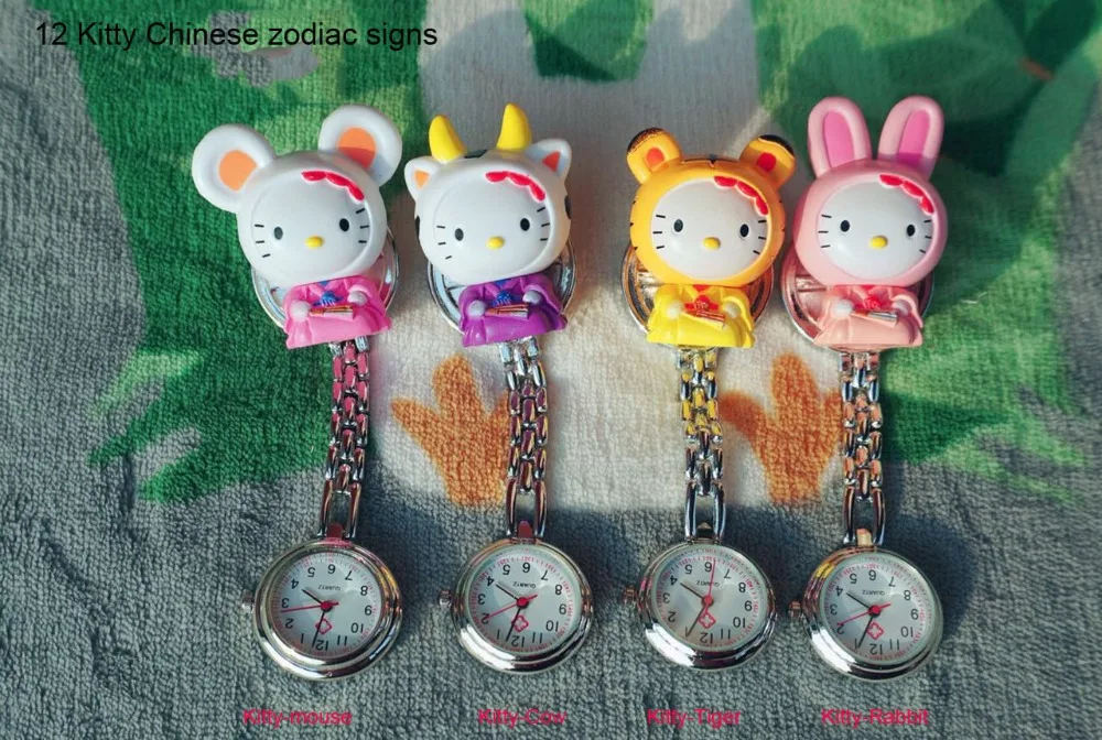 
cartoon nurse watches 