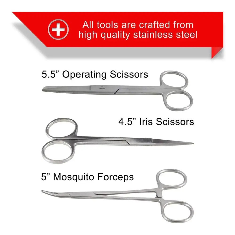 2024 STUDENT DISSECTING SETS 29 TOOLS WITH 6 T-PINS / HOT SELL BIOLOGY LAB ANATOMY SURGICAL DISSECTION KIT