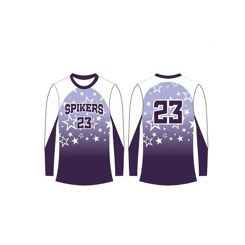 
Top Quality New Season Professional Volleyball Uniform Round Neck Half Sleeves Volley Ball Uniform Sets 