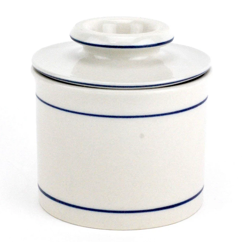 Decorative Ceramic Butter Container Butter Dish with Saucer