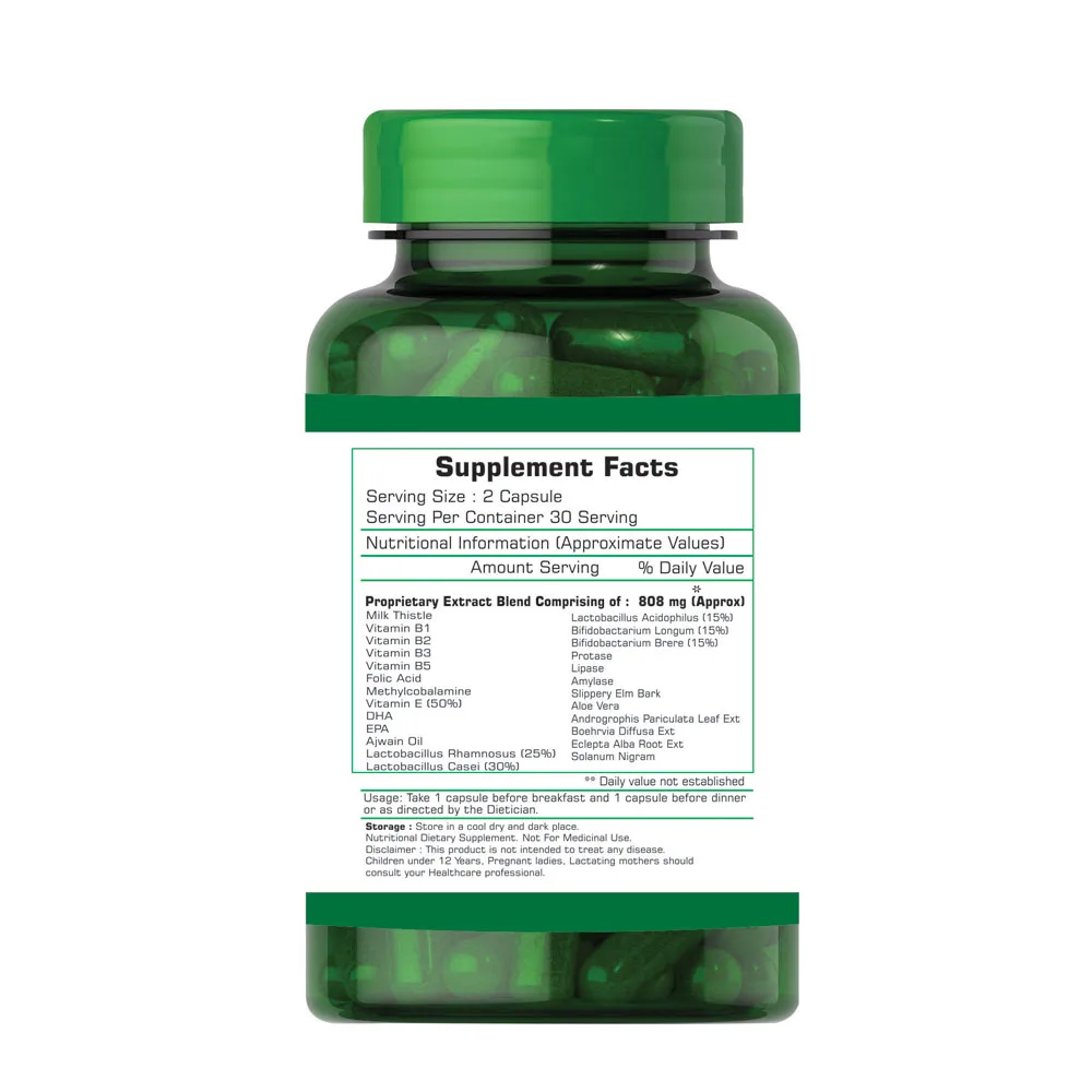 
Milk Thistle & Vitamin Liver Detox Liver support capsules 