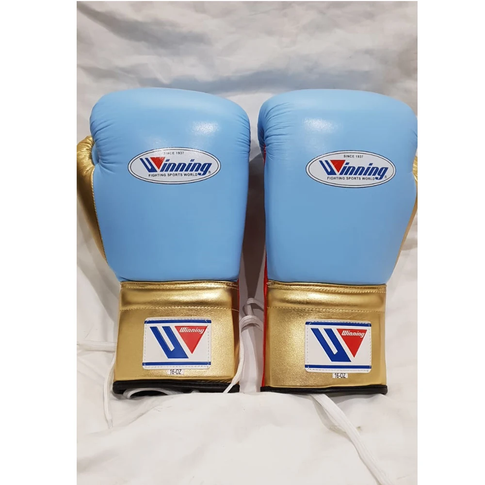 New Mexican style leather boxing gloves with winning or any name or brand logo LFC-BG-3153