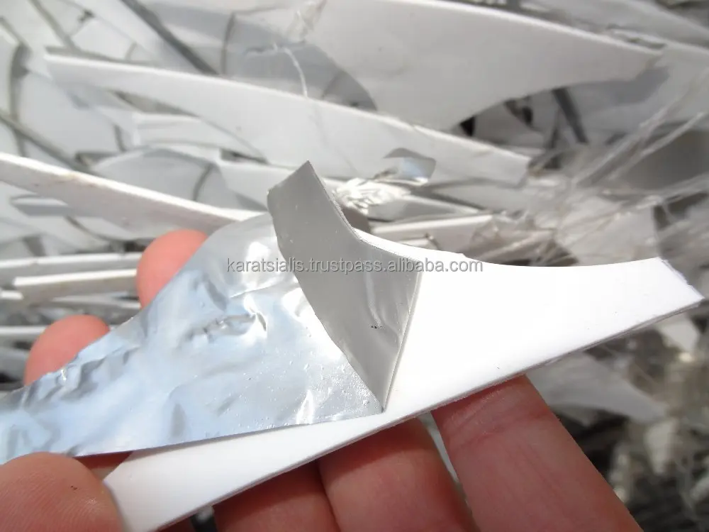 
PP WHITE SHEETS - SKELETON (OFF CUT) WITH ALUMINUM FOIL - LAYER BALES SCRAP - WASTE 