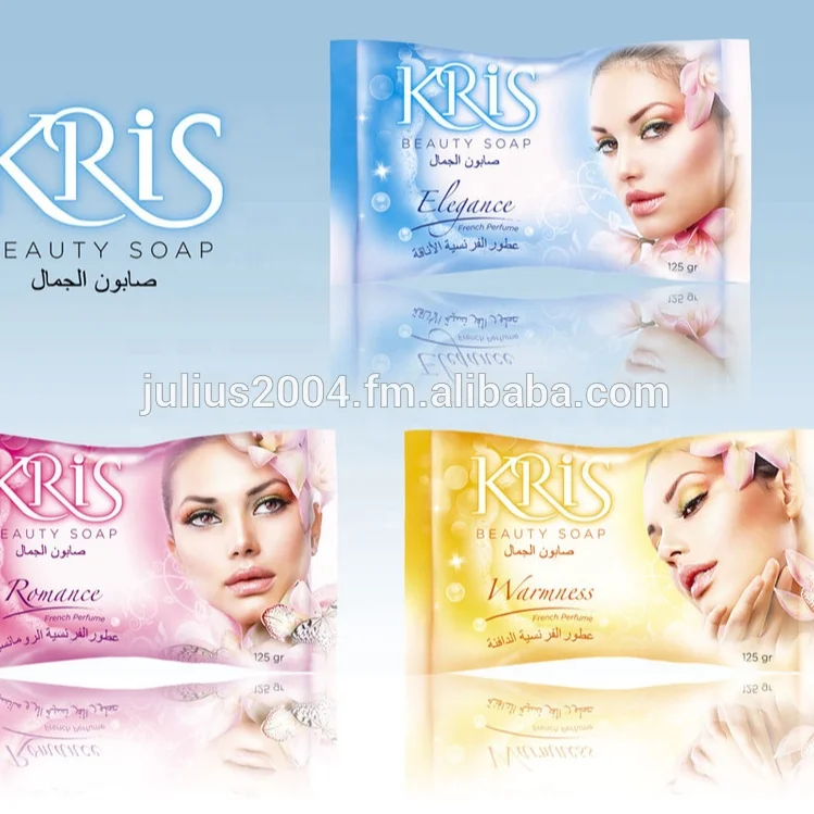 
KRIS Beauty Soap / Bath Toilet Soap Big Size 125 grams / 175 grams with French Perfume Fragrance 
