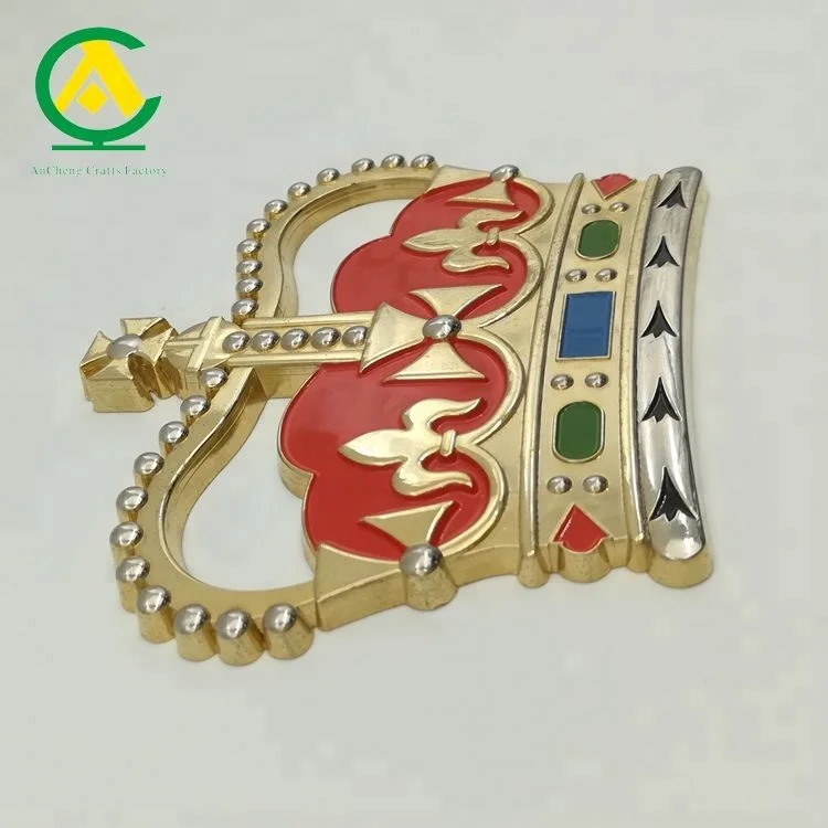 Fashion Wholesale Jewelry Royal Stainless Steel Artificial Gold Crown Trophy, Crown Christmas Ornament