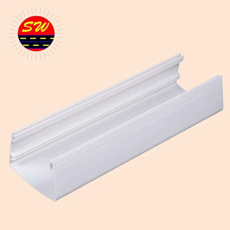 Extrusion Plastic PVC/PP/PE Cold Extrusion Hardness Plastic Profile Panel for Office Desk/Curtain Rod