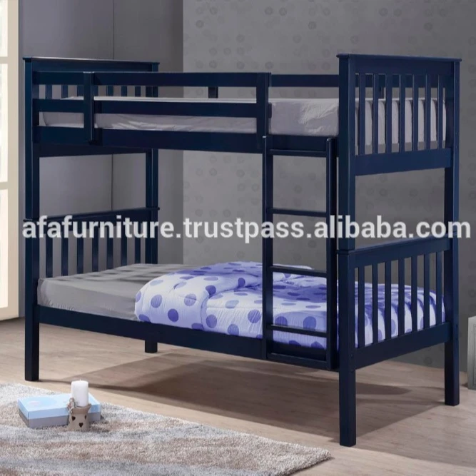 Однотонная деревянная двухъярусная кровать, Малазийская мебель