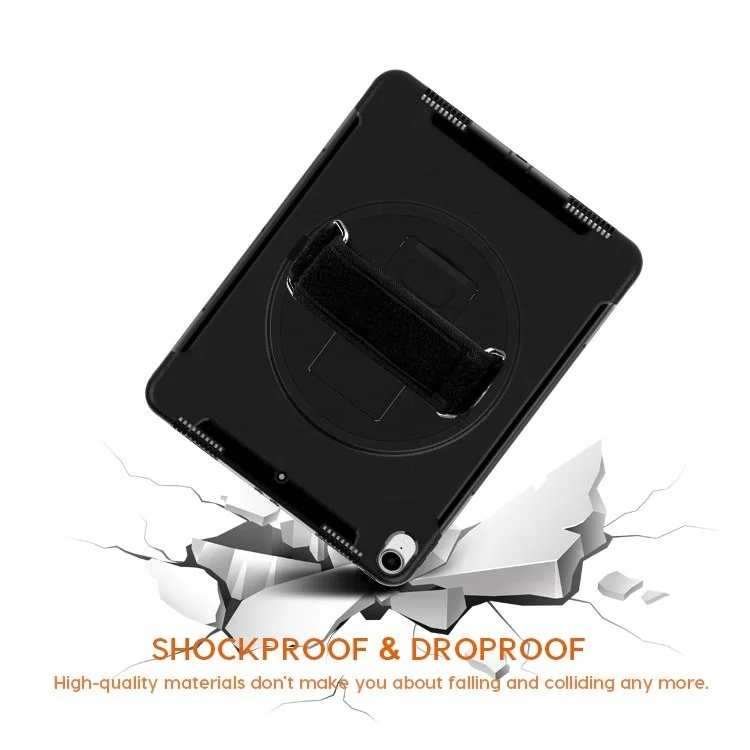 
For iPad pro 12.9 Hard Tablet Case Built-in Kickstand With Pencil Holder Silicone Cover 