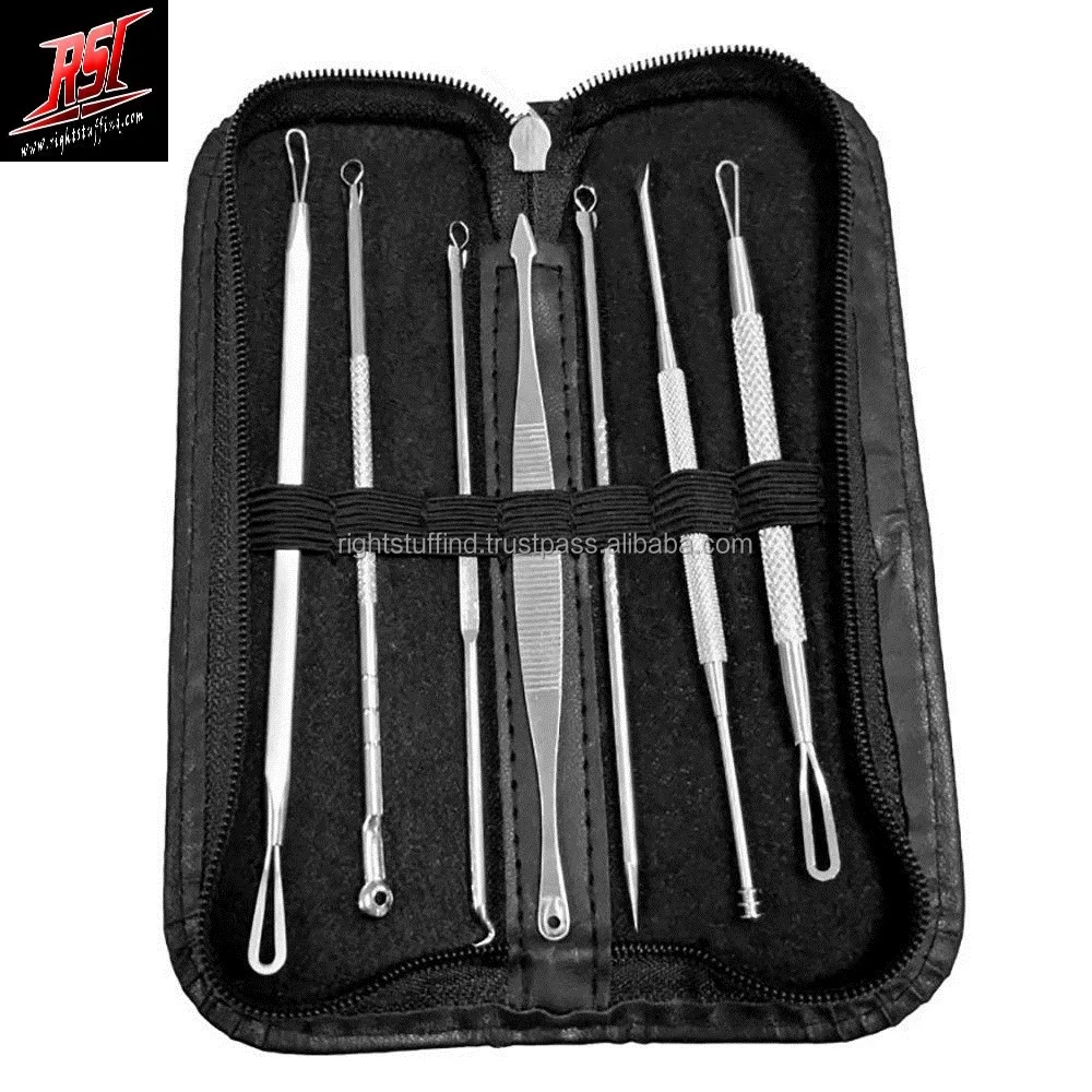 Pimple Remover Tool Kit Blackhead Extractor Comedone Acne Spot Popper 7Pcs BEST