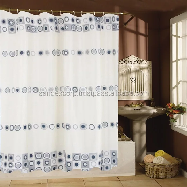 Shower curtains in commercial