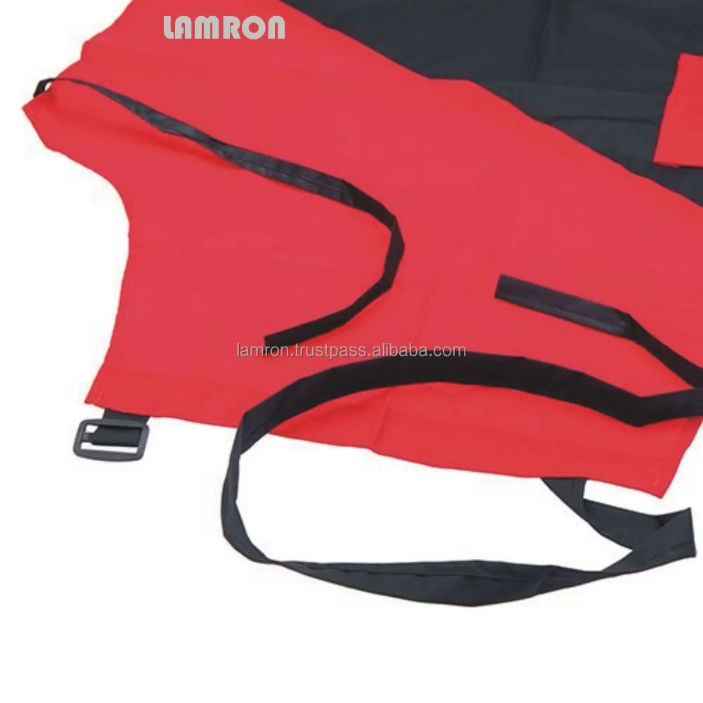 Professional Barber Aprons Hairstylist Hair Cutting Salon Aprons Black & Red Color Hairdressing Gown Capes