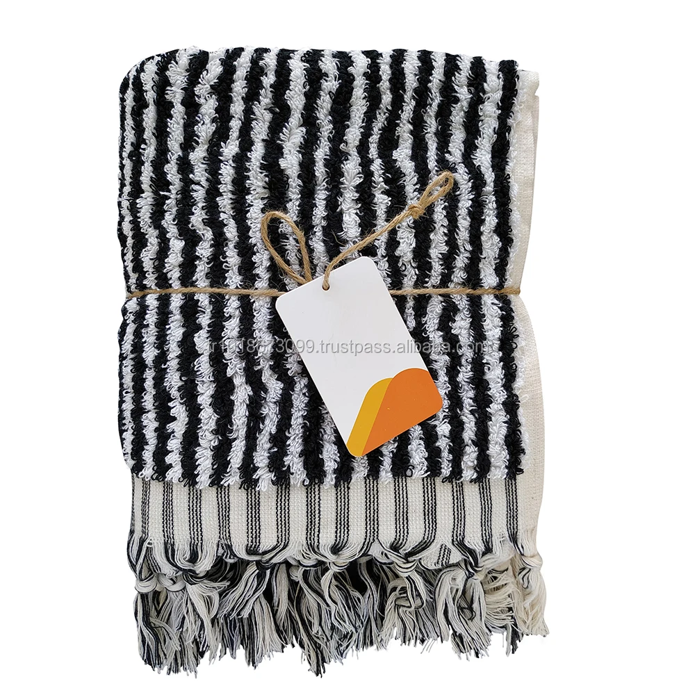 Linear Hand Kitchen Small Towel, Peshkir, Pestemal Turkish Bohemian Retro towel, Housewarming gift Amazon Handloomed Collection